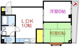 コーポ春IIの物件間取画像